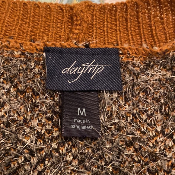 Daytrip cardigan sweater w/leopard pattern, size M. - Picture 4 of 9